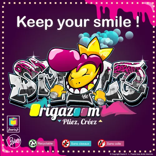Toile graffiti Smile 02