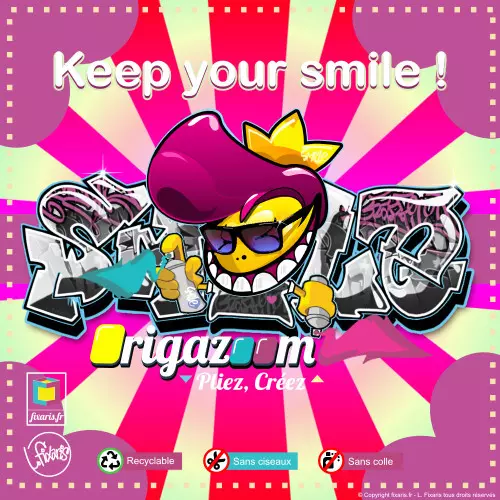 Toile graffiti Smile 19