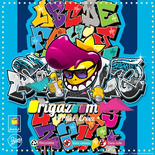 Toile graffiti Smile 24