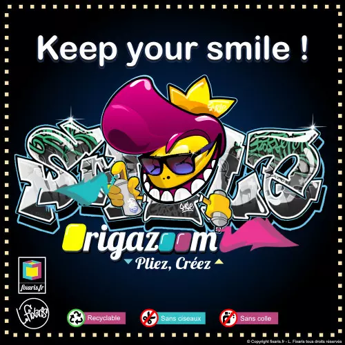 Toile graffiti Smile 32